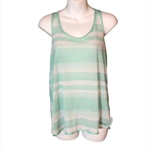 Brooks Running Striped Tank Top Size Large